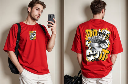 Don't Quit Printed Drop Shoulder Tees