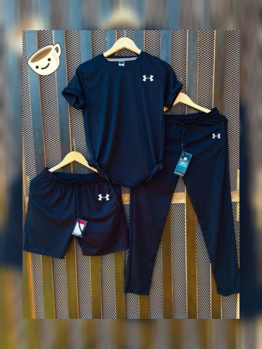 Pack Of 3 UA Printed Dri-Fit Tracksuit For Men (Blue)