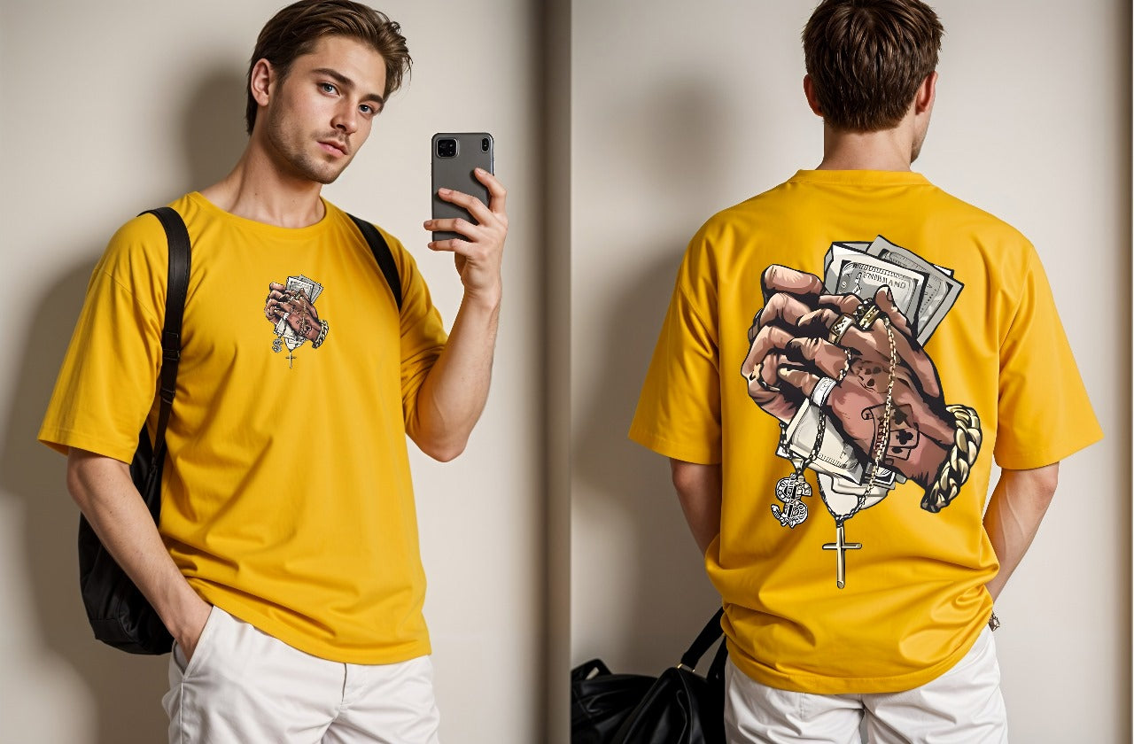 Breathable Printed Drop Shoulder Tees