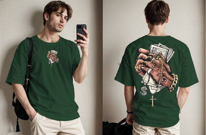 Breathable Printed Drop Shoulder Tees