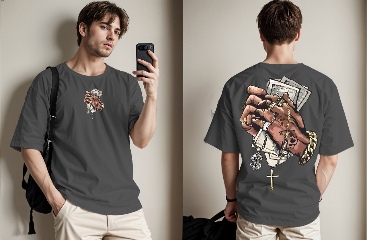 Breathable Printed Drop Shoulder Tees
